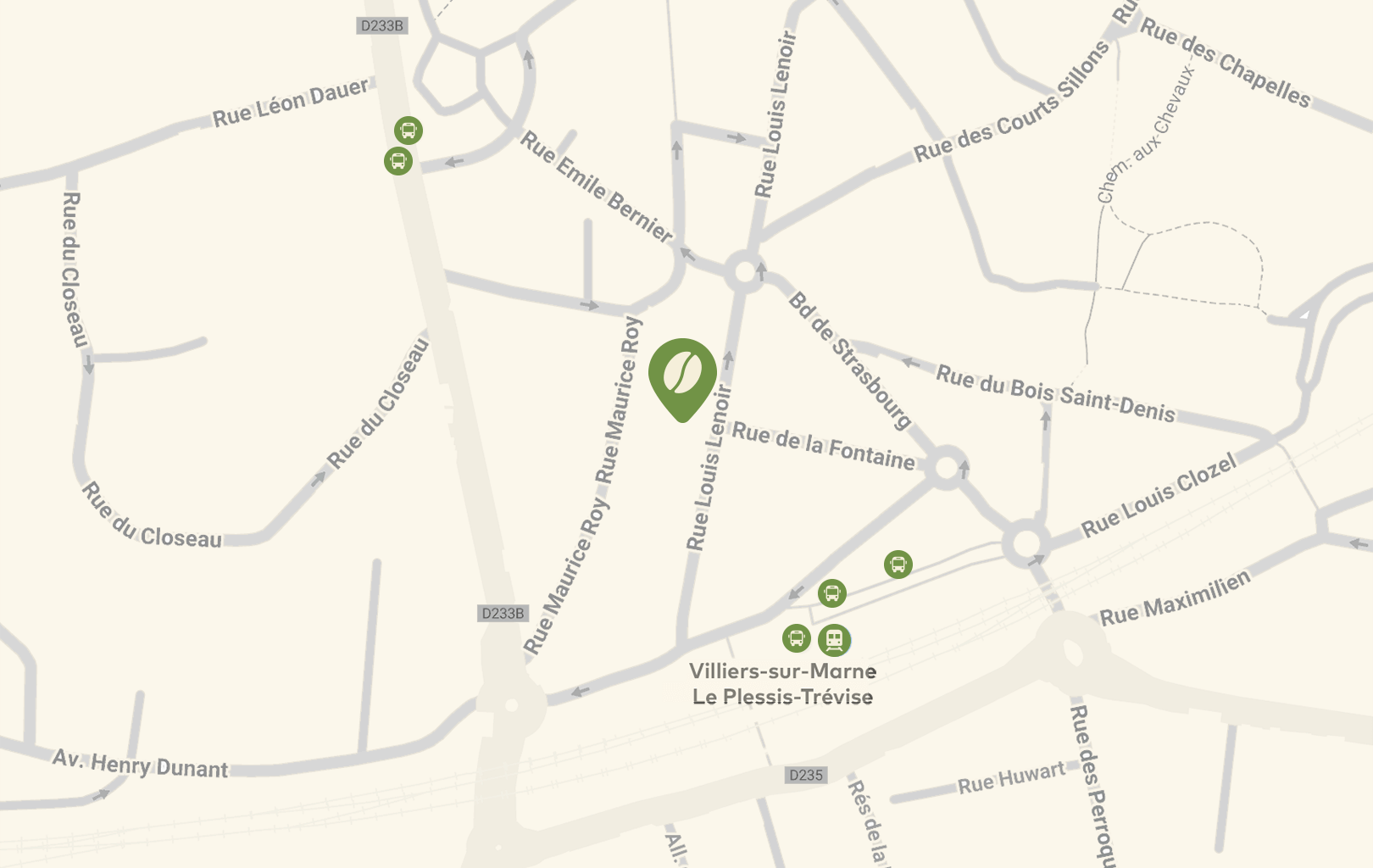 Localisation de la boutique (plan)