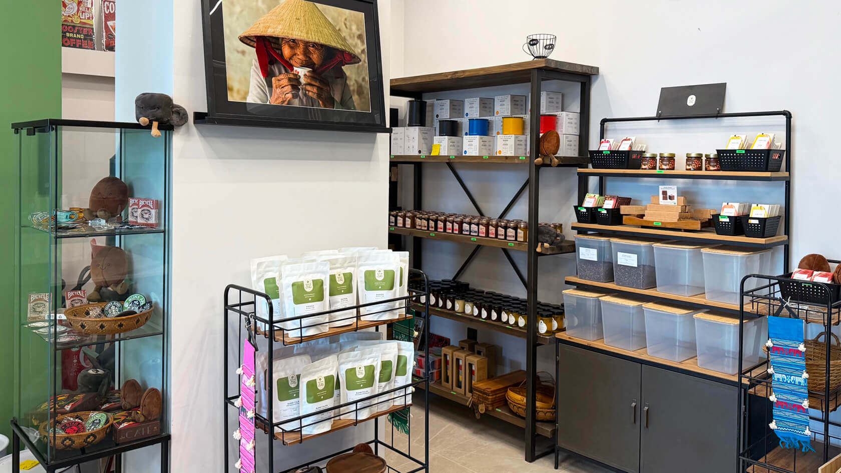 Boutique Green Bean Cà Phê - espace épicerie fine