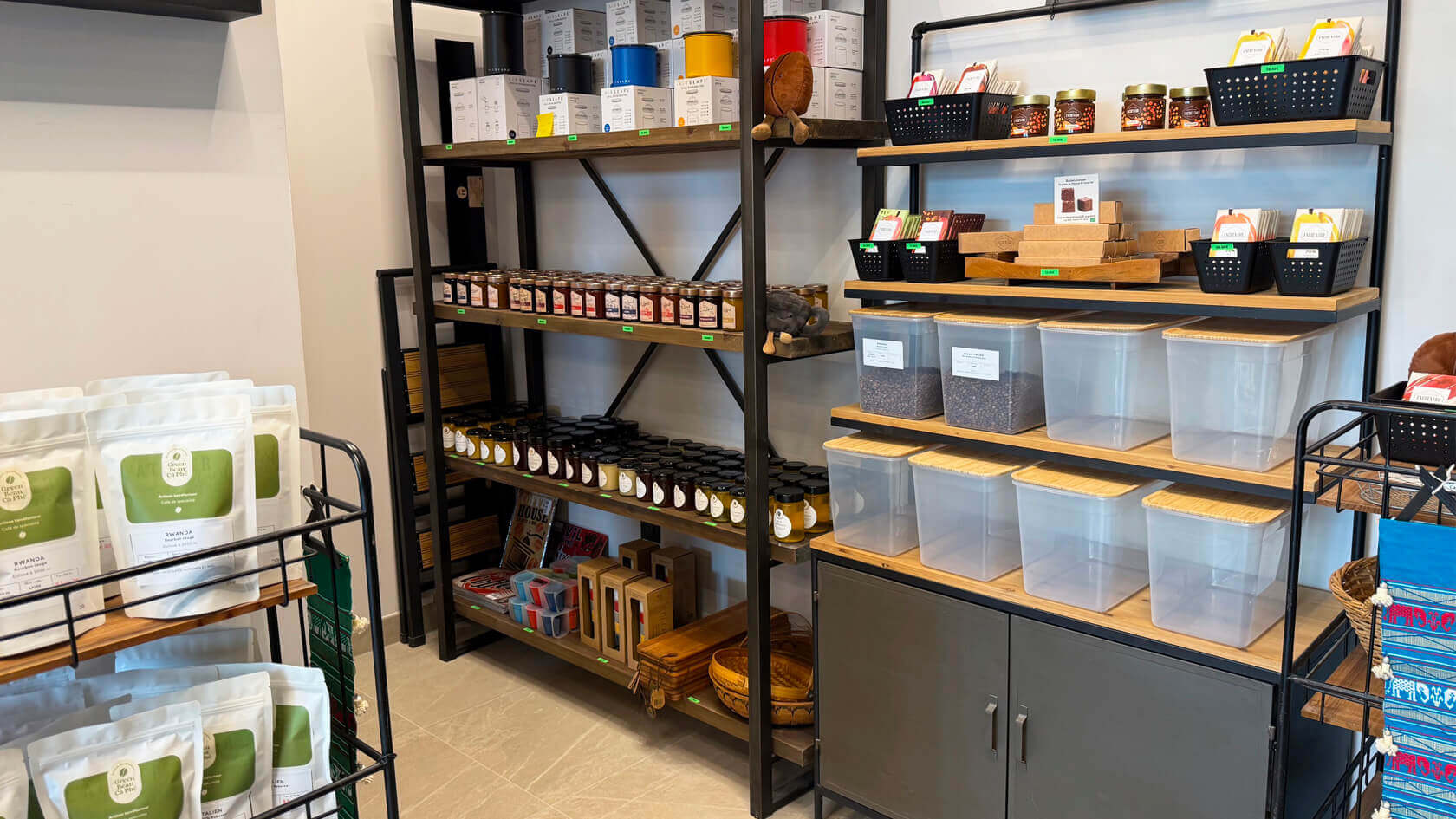 Boutique Green Bean Cà Phê - espace épicerie fine